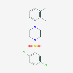 molecular formula C18H20Cl2N2O2S B3503629 1-[(2,5-dichlorophenyl)sulfonyl]-4-(2,3-dimethylphenyl)piperazine 