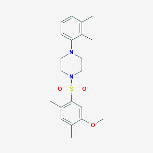 molecular formula C21H28N2O3S B3503638 1-(2,3-dimethylphenyl)-4-[(5-methoxy-2,4-dimethylphenyl)sulfonyl]piperazine 