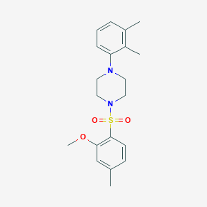 1-(2,3-dimethylphenyl)-4-[(2-methoxy-4-methylphenyl)sulfonyl]piperazine