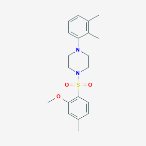 molecular formula C20H26N2O3S B3503645 1-(2,3-dimethylphenyl)-4-[(2-methoxy-4-methylphenyl)sulfonyl]piperazine 