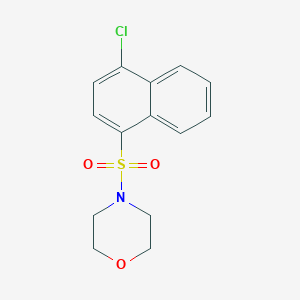 molecular formula C14H14ClNO3S B350365 4-(4-Chloronaphthalen-1-yl)sulfonylmorpholine CAS No. 71862-69-6