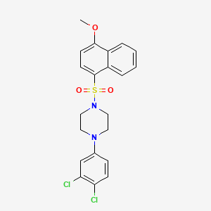 1-(3,4-dichlorophenyl)-4-[(4-methoxy-1-naphthyl)sulfonyl]piperazine