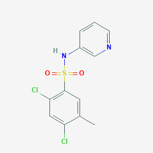 molecular formula C12H10Cl2N2O2S B350367 2,4-Dichloro-5-methyl-N-pyridin-3-yl-benzenesulfonamide CAS No. 425665-41-4