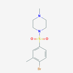 molecular formula C12H17BrN2O2S B350368 1-[(4-Bromo-3-methylphenyl)sulfonyl]-4-methylpiperazine CAS No. 477308-68-2