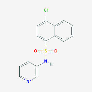 molecular formula C15H11ClN2O2S B350369 4-chloro-N-pyridin-3-ylnaphthalene-1-sulfonamide CAS No. 428451-17-6