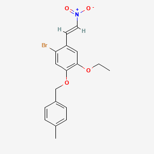 1-bromo-4-ethoxy-5-[(4-methylbenzyl)oxy]-2-(2-nitrovinyl)benzene