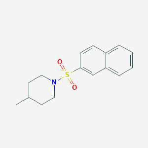 molecular formula C16H19NO2S B350371 4-Methyl-1-(2-naphthylsulfonyl)piperidine CAS No. 322413-99-0