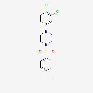 1-(4-Tert-butylbenzenesulfonyl)-4-(3,4-dichlorophenyl)piperazine