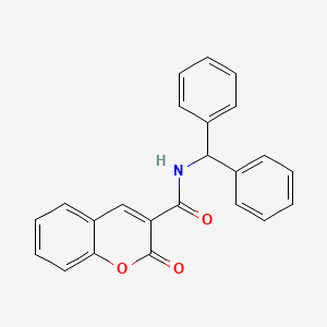 molecular formula C23H17NO3 B3503734 N-(diphenylmethyl)-2-oxo-2H-chromene-3-carboxamide 