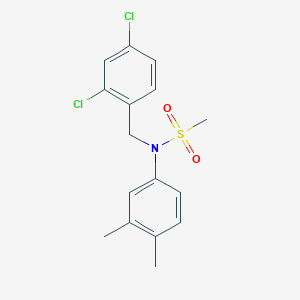 N-(2,4-dichlorobenzyl)-N-(3,4-dimethylphenyl)methanesulfonamide