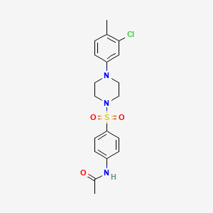 N-(4-{[4-(3-chloro-4-methylphenyl)-1-piperazinyl]sulfonyl}phenyl)acetamide
