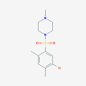 molecular formula C13H19BrN2O2S B350374 1-((5-Bromo-2,4-dimethylphenyl)sulfonyl)-4-methylpiperazine CAS No. 433695-28-4