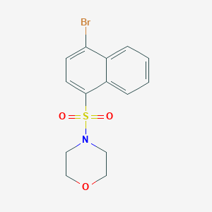molecular formula C14H14BrNO3S B350376 4-((4-Bromonaphthalen-1-yl)sulfonyl)morpholine CAS No. 333434-99-4