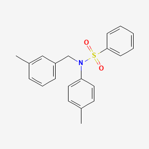 molecular formula C21H21NO2S B3503780 N-(3-methylbenzyl)-N-(4-methylphenyl)benzenesulfonamide 