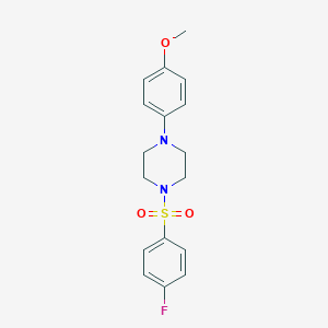 molecular formula C17H19FN2O3S B350379 1-((4-Fluorophenyl)sulfonyl)-4-(4-methoxyphenyl)piperazine CAS No. 432524-29-3