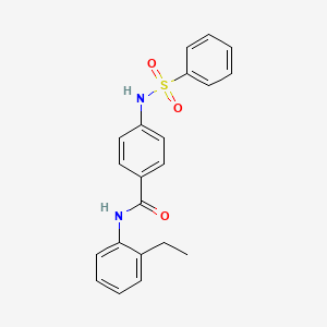 N-(2-ethylphenyl)-4-[(phenylsulfonyl)amino]benzamide