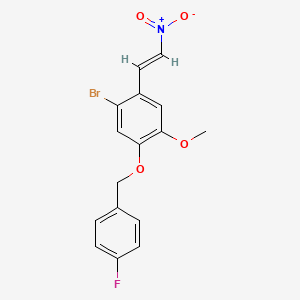 1-bromo-5-[(4-fluorobenzyl)oxy]-4-methoxy-2-(2-nitrovinyl)benzene