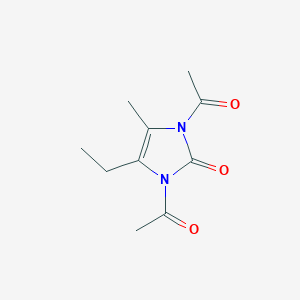molecular formula C10H14N2O3 B3503967 1,3-diacetyl-4-ethyl-5-methyl-1,3-dihydro-2H-imidazol-2-one 