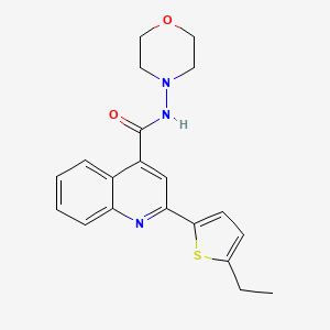 2-(5-ethyl-2-thienyl)-N-4-morpholinyl-4-quinolinecarboxamide