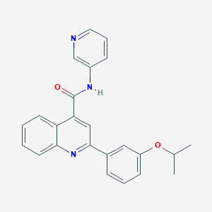 2-(3-isopropoxyphenyl)-N-3-pyridinyl-4-quinolinecarboxamide