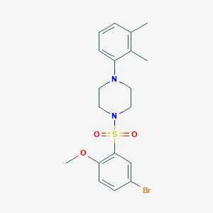 molecular formula C19H23BrN2O3S B350415 1-(5-Bromo-2-methoxybenzenesulfonyl)-4-(2,3-dimethylphenyl)piperazine CAS No. 929474-46-4
