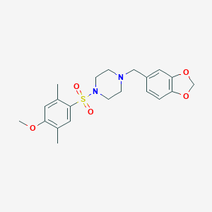 1-(1,3-Benzodioxol-5-ylmethyl)-4-[(4-methoxy-2,5-dimethylphenyl)sulfonyl]piperazine