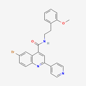 6-bromo-N-[2-(2-methoxyphenyl)ethyl]-2-(4-pyridinyl)-4-quinolinecarboxamide