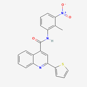 N-(2-methyl-3-nitrophenyl)-2-(2-thienyl)-4-quinolinecarboxamide