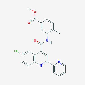 methyl 3-({[6-chloro-2-(2-pyridinyl)-4-quinolinyl]carbonyl}amino)-4-methylbenzoate