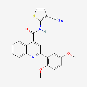N-(3-cyano-2-thienyl)-2-(2,5-dimethoxyphenyl)-4-quinolinecarboxamide