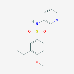 molecular formula C14H16N2O3S B350442 3-ethyl-4-methoxy-N-pyridin-3-ylbenzenesulfonamide CAS No. 873672-18-5