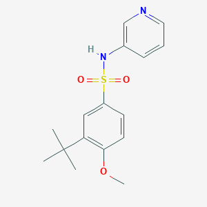 molecular formula C16H20N2O3S B350452 3-tert-butyl-4-methoxy-N-(3-pyridinyl)benzenesulfonamide CAS No. 873680-65-0