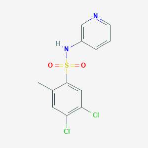 molecular formula C12H10Cl2N2O2S B350455 4,5-dichloro-2-methyl-N-pyridin-3-ylbenzenesulfonamide CAS No. 873680-48-9