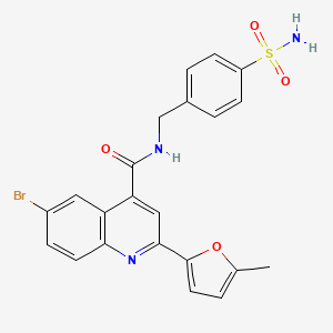 N-[4-(aminosulfonyl)benzyl]-6-bromo-2-(5-methyl-2-furyl)-4-quinolinecarboxamide