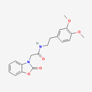 N-[2-(3,4-dimethoxyphenyl)ethyl]-2-(2-oxo-1,3-benzoxazol-3(2H)-yl)acetamide