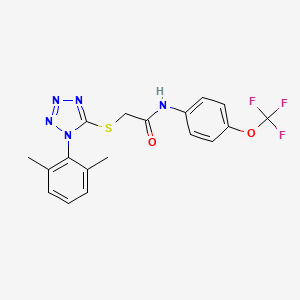 2-{[1-(2,6-dimethylphenyl)-1H-tetrazol-5-yl]thio}-N-[4-(trifluoromethoxy)phenyl]acetamide