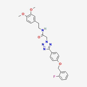 N-[2-(3,4-dimethoxyphenyl)ethyl]-2-(5-{4-[(2-fluorobenzyl)oxy]phenyl}-2H-tetrazol-2-yl)acetamide