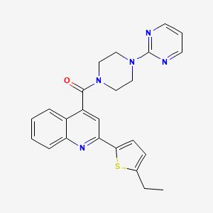 2-(5-ethyl-2-thienyl)-4-{[4-(2-pyrimidinyl)-1-piperazinyl]carbonyl}quinoline