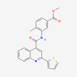 methyl 4-methyl-3-({[2-(2-thienyl)-4-quinolinyl]carbonyl}amino)benzoate