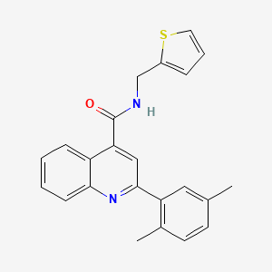 2-(2,5-dimethylphenyl)-N-(2-thienylmethyl)-4-quinolinecarboxamide