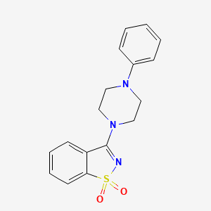 3-(4-phenyl-1-piperazinyl)-1,2-benzisothiazole 1,1-dioxide