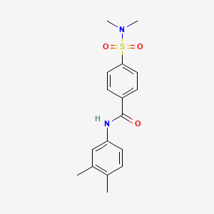 4-[(dimethylamino)sulfonyl]-N-(3,4-dimethylphenyl)benzamide