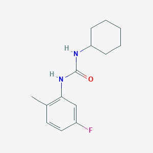 molecular formula C14H19FN2O B3504807 N-cyclohexyl-N'-(5-fluoro-2-methylphenyl)urea 