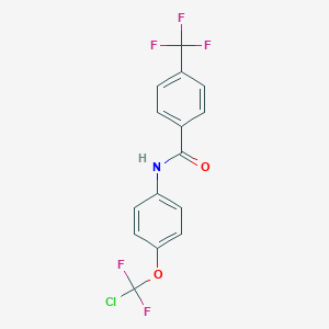 molecular formula C15H9ClF5NO2 B3504848 N-{4-[chloro(difluoro)methoxy]phenyl}-4-(trifluoromethyl)benzamide 