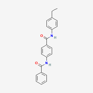 molecular formula C22H20N2O2 B3504925 4-(benzoylamino)-N-(4-ethylphenyl)benzamide 
