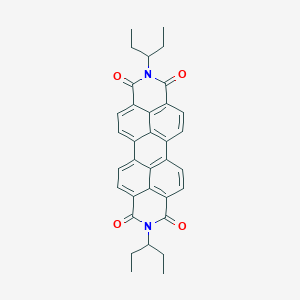 molecular formula C34H30N2O4 B035050 2,9-二(戊-3-基)蒽并[2,1,9-def:6,5,10-d'e'f']二异喹啉-1,3,8,10(2H,9H)-四酮 CAS No. 110590-81-3