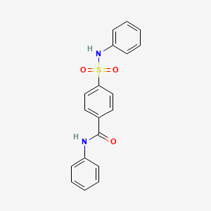 molecular formula C19H16N2O3S B3505069 4-(anilinosulfonyl)-N-phenylbenzamide 