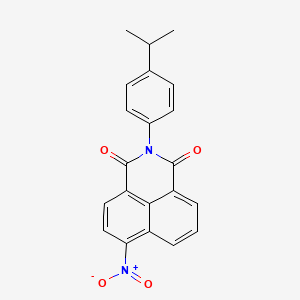 molecular formula C21H16N2O4 B3505074 2-(4-isopropylphenyl)-6-nitro-1H-benzo[de]isoquinoline-1,3(2H)-dione 