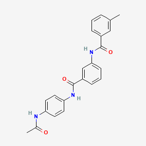 molecular formula C23H21N3O3 B3505096 N-[3-({[4-(acetylamino)phenyl]amino}carbonyl)phenyl]-3-methylbenzamide 
