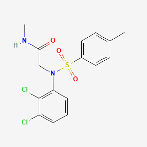 molecular formula C16H16Cl2N2O3S B3505099 N~2~-(2,3-dichlorophenyl)-N~1~-methyl-N~2~-[(4-methylphenyl)sulfonyl]glycinamide 